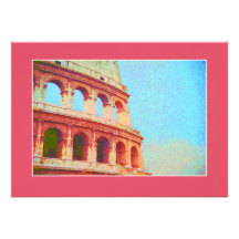 Invitation to Italian Dinner Event - Coliseum Rome