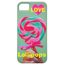 iPhoneケース★LOVE Lollipops★可愛いキャンディー iPhone 5 カバー