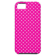 iPhone 5 Case Hot Pink Polka Dot