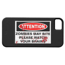 iPhone 5 Zombie Warning Sign Case Walking Best