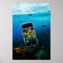 iPhone underwater - South Africa theme Print