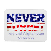 Iraq and Afghanistan Veterans Vinyl Magnets