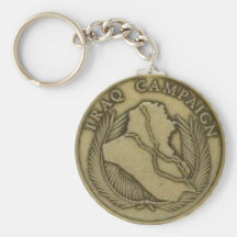 Iraq campaign medal key chain