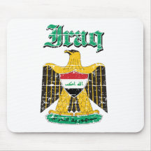 Iraq coat of arms designs mousepads