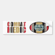 Iraq Combat Medic Sticker Pair Bumper Stickers