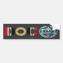Iraq DOC Combat Medical Badge Sticker Bumper Sticker