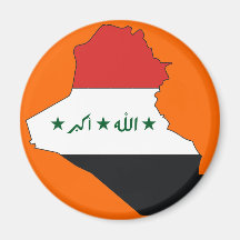 Iraq flag map fridge magnets