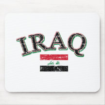 Iraq football design mouse pads