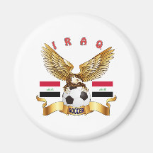 Iraq Football Designs Magnets