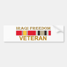 Iraqi Freedom Veteran - Bumper Sticker