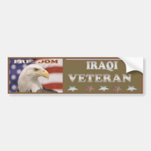 IRAQI VETERAN BUMPER STICKER
