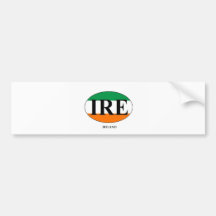 IRE Ireland Bumper Stickers
