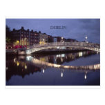 Ireland Dublin Bridge night (St.K) Postcard