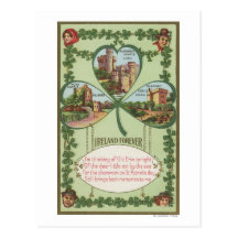 Ireland Forever - Cork and Killarney Castles Postcard
