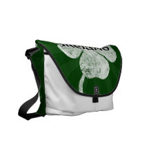 Ireland Grunge Clover Bag (light) Messenger Bags
