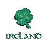 Ireland Irish Shamrock Embroidered Hoody