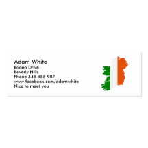 Ireland map business card template