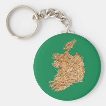 Ireland Map Keychain
