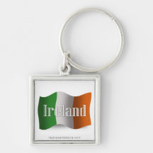 Ireland Waving Flag Keychains