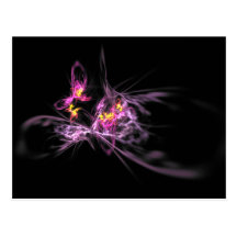 Iris Aflame 2 Fractal Postcard