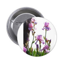 Iris Flowers Buttons