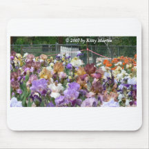 Iris Garden Mouse Pads