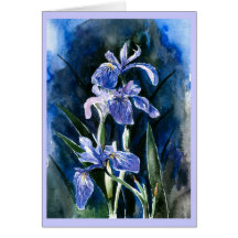 Iris Greetings Card