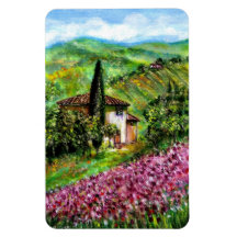 IRISES IN TUSCANY MAGNETS
