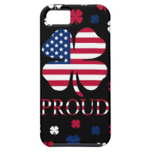 Irish-American Luck Four Leaf Clover iPhone 5 Case