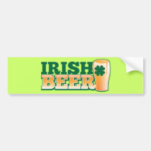 IRISH BEER BUMPER STICKERS