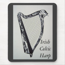 Irish Celtic Harp Mousepad