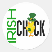 Irish Chick Sticker