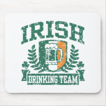 Irish Drinking Team Mouse Pad
