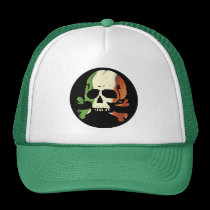 Irish Flag Skull Cap hats