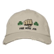 Irish Free Nose Job Embroidered Hat