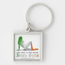 Irish Girls are Best Flag Key Chains