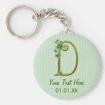 Irish Gold Monogram D -Customise Keychains