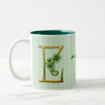 Irish Gold Monogram E Coffee Mugs