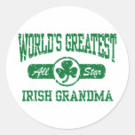 Irish Grandma Round Sticker