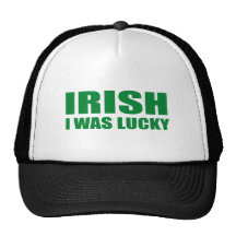 IRISH I WAS LUCKY MESH HAT