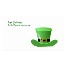 Irish Leprechaun Hat Lucky St. Patrick's Day Business Card