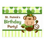 Irish Monkey Postcard Invitation