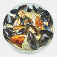 Irish Mussels Stickers
