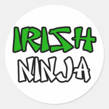 Irish Ninja Stickers