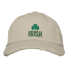Irish Shamrock Embroidered Hat