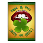 Irish Shamrock LIPS Card