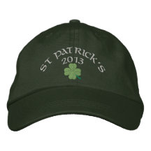 Irish shamrock St Patrick's Embroidered Hat