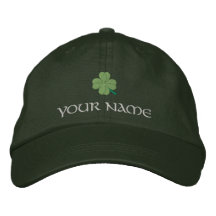 Irish shamrock St Patrick's Embroidered Baseball Caps
