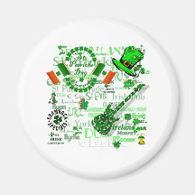 Irish Suprise Artwork St Pats Day Refrigerator Magnet