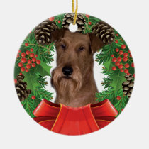 Irish Terrier Christmas Ornament ornaments
